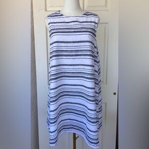 beachlunchlounge by Anthropologie Linen Blend A-Line Lined‎ Dress Size Large